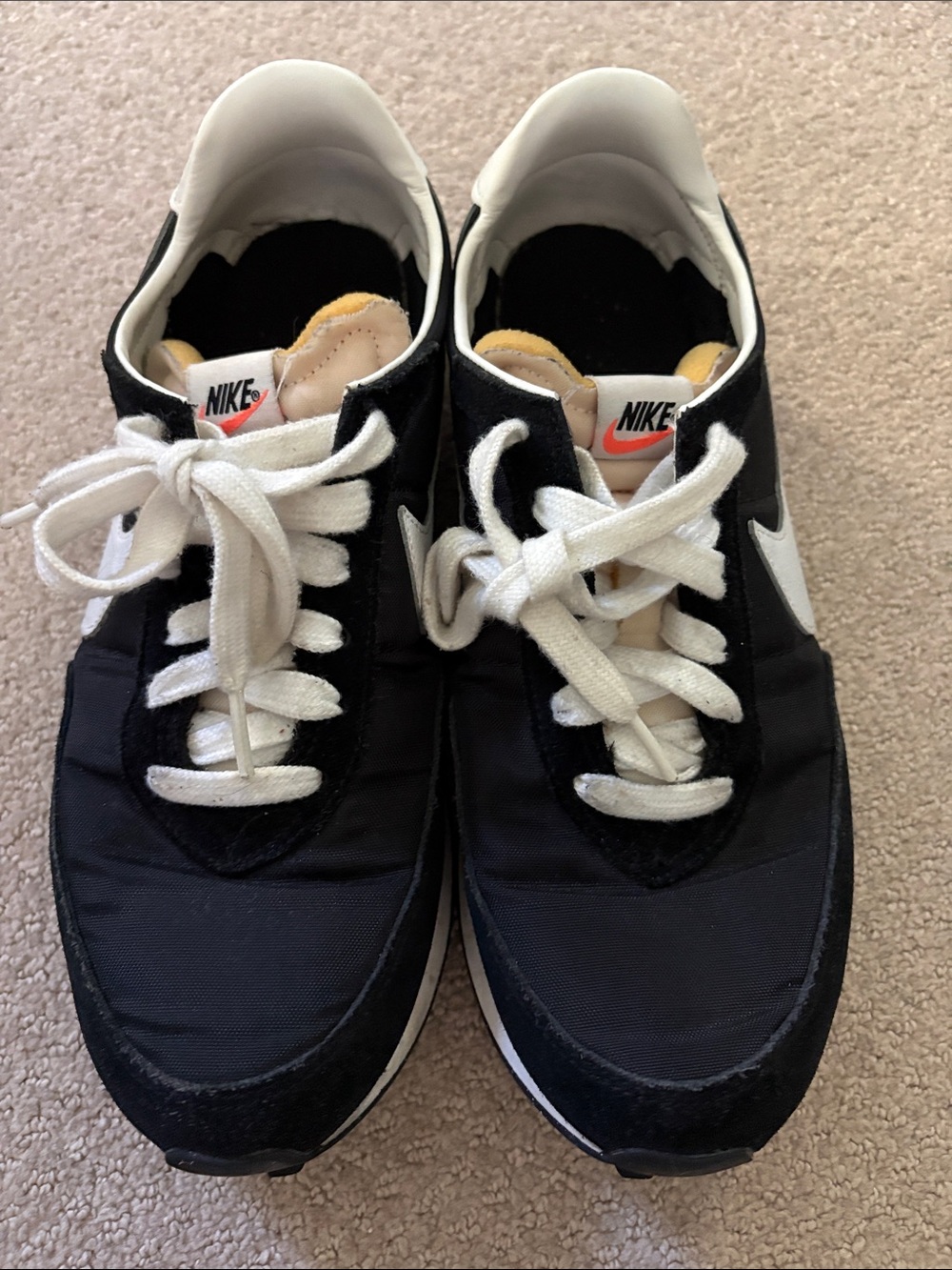 Nike Black and White Low-Top Athletic Sneakers